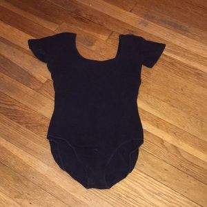 Black ballet leotard